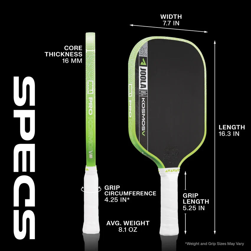 Kosmos Pro V Pickleball Paddle 16mm